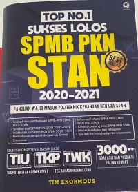 Image of TOP NO.1 SUKSES LOLOS SPMB PKN STAN 2020-2021